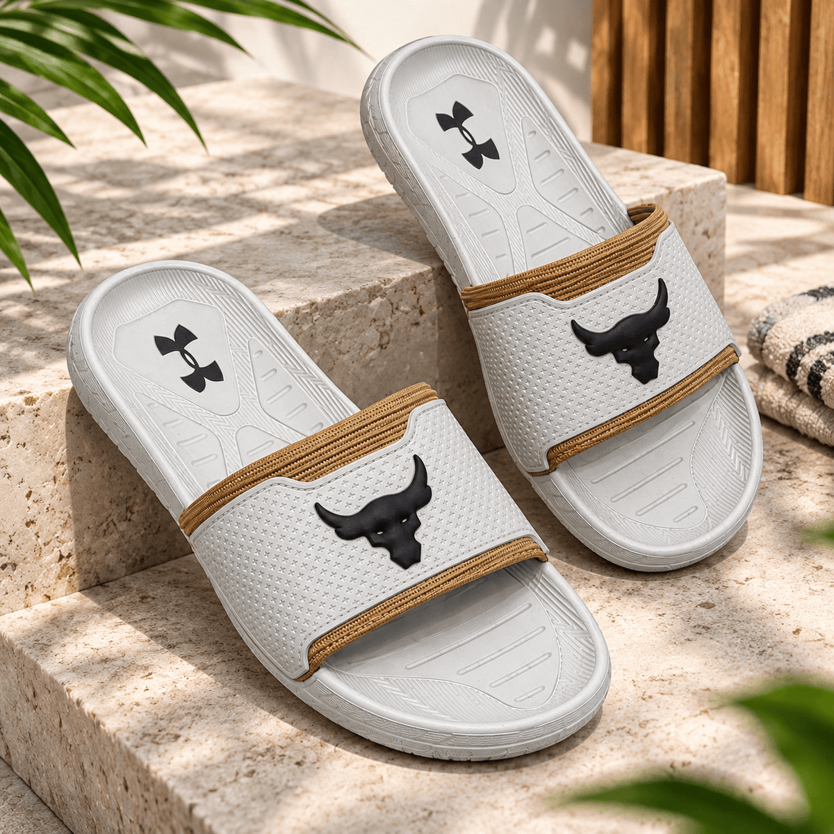 Rohdas Trending Skin Bull Slides – Men's Premium Comfort Slip-On Sandals