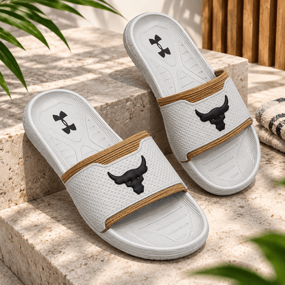 Rohdas Trending Skin Bull Slides – Men's Premium Comfort Slip-On Sandals